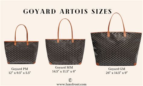 goyard gm size cm